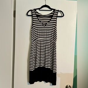 Pink Rose Dress Small Striped